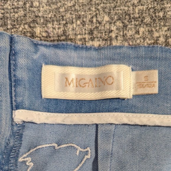 Denim Skirt with flying pig embroidery - Picture 6 of 8